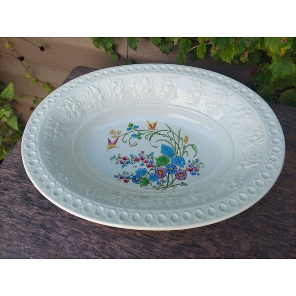 Wedgwood Wellesley Montreal Pattern No. 9346 Oval Serving Bowl - Picture 1 of 3